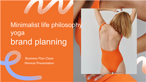 极简主义生活哲学瑜伽品牌策划ppt模板